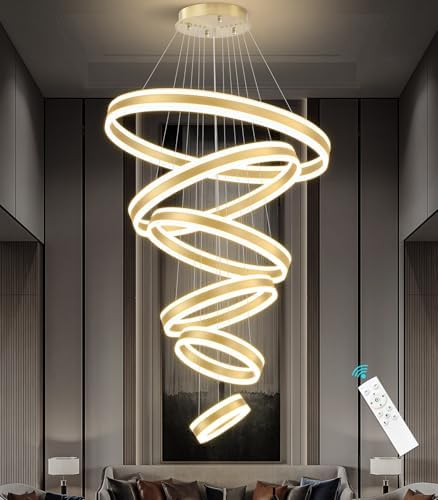 dolria 31.4'' Modern LED Chandelier Large Contemporary Chandeliers for ...