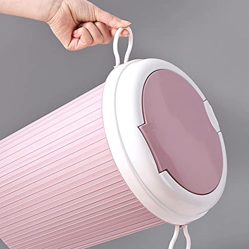 Bote de basura para separar residuos en espacios pequeños cubo de plástico rectangular C 5