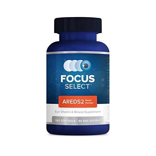 Focus Select® AREDS2 Based Eye Vitamin-Mineral Supplement - AREDS2 Based Supplement for Eyes (180 ct. 90 Day Supply) - AREDS2 Based Low Zinc Formula - Eye Vision Supplement and Vitamin