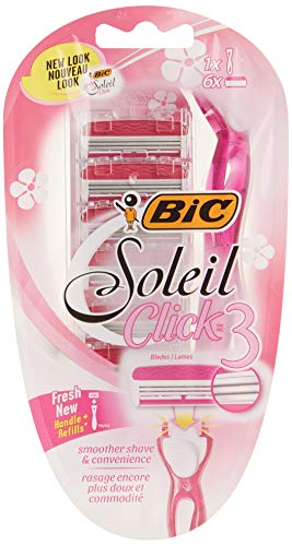Bic Click 3 Soleil Women's Disposable Razors, 3 Blades With A Moisture Strip For A Smoother Shave, 12 Piece Razor Set #TOP2