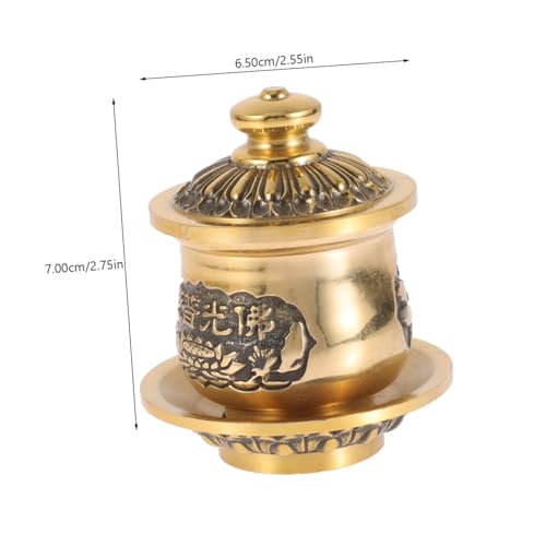 Tasse de pour offrandes bouddhistes récipient de prière eau bénite décoration rituelle