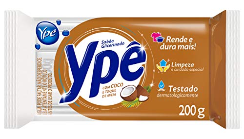 Sabão Em Barra Com Coco E Toque De Aveia Perfumado 200G, Ypê, Branco, 200G
