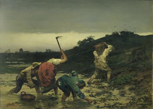 Pintura murales lienzo decorativo de Gustave Brion para salón y decoración de paredes