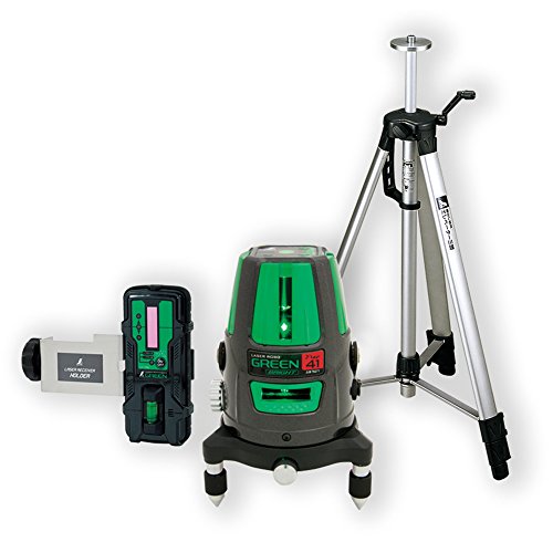 シンワ測定(Shinwa Sokutei) レーザー墨出し器 レーザーロボ グリーン LASER ROBO GREEN Neo 41 BRIGHT 受光器・三脚セット 78291