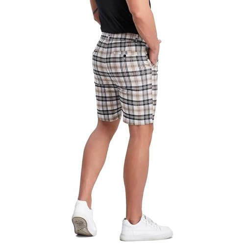 ALLELMS Mens Shorts Slim Fit Stretch 9 Inch Inseam Chino Golf Shorts Pants 28 Regular A070s