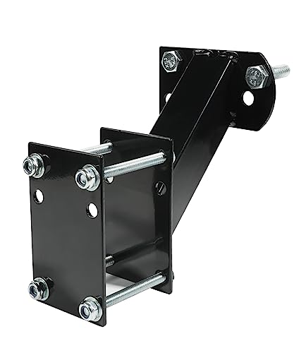 Zlirfy Spare Tire Mount Bracket for Trailer Tongue Boat Wheel,120LBS Weight Capacity,Side Mount Utility Spare Tire Carrier,Fits Most 4 & 5 Lugs Wheel Hold 3.94” 4” 4.25” 4.72” Bolt Patterns (Black)