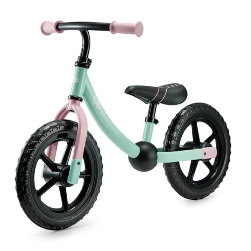 Kinderkraft, 2WAY Off Road Next Bicicleta sin Pedales, Bicicleta Infantil, Bici Bebe, Cuadro Bajo, Regulable, Sillín Blando, A Partir de 3 años hasta 35 kg, Menta
