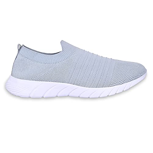 Image of SKITTER Men's Lightweight Slip-On-Shoes Polyester Material Black Color Footwear (GN-110)