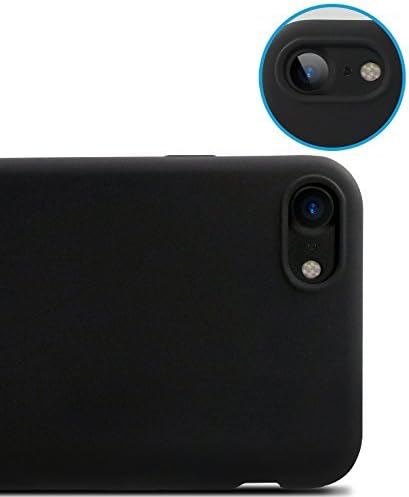 iPhone 7 Case iPhone 8 Case, HZ BIGTREE Full Matte Soft Touch Slim-Fit Flexible TPU Case with Superior Coating Cover [Skinfeeling] for Apple iPhone 7 (Matte Black)