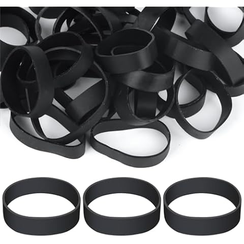 50 Pcs Tactical Rubber Bands, 82 Heavy Duty UV Heat Cold Resistant Thick Strong Elastic Large Wide Rubber Bands for Outdoor Hiking Backpacking Survival Camping Biking Fixed Item Cover