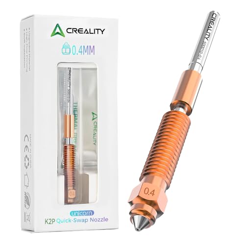 Creality K2/K2 Plus/Hi Combo 0.4mm Nozzle, 3D Printer Nozzle Part, Unicorn Quick-Swap Nozzle with Titanium Alloy Throat,