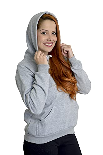 Moletom Feminino Harry Potter Flanelado Blusa (Cinza, M)