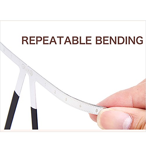 Miniatura 4 de Cejas equilibrio regla para permanente maquillaje y maquillaje de cejasreutilizables de acero inoxidableflexible