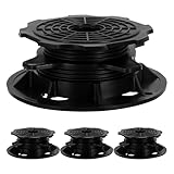 DIYEAH 4 Stück Boden Überkopf Stützen Deck Stützen Sockel Deck Kunststoff Sockel