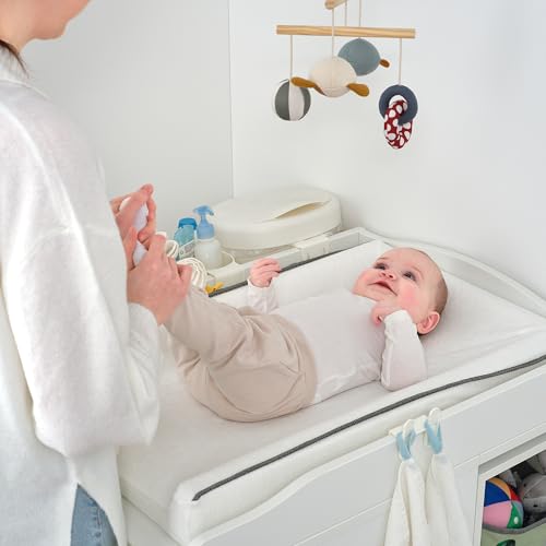 Table à langer SMÅGÖRA blanc transformable en bibliothèque pour la chambre de bébé - 5