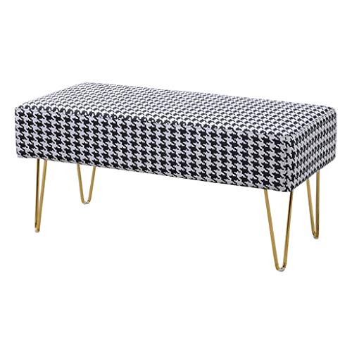Tabouret de canapé multifonctionnel et banc à chaussures d'entrée 90cm - 2