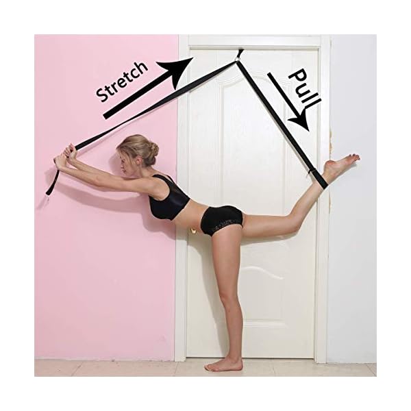 Dualshine-Leg-Stretcher-Door-Flexibility-Stretching-Leg-Strap-Great-for-Ballet-Cheer-Dance-Gymnastics-or-Any-Sport-Leg-Stretcher-Door-Flexibility-Trainer-Premium-Stretching-Equipment Dualshine Leg Stretcher Stap, Stretching with Door Stretch Strap for Flexibility - Great for Ballet Cheer Dance Gymnastics or Any Sport Trainer Stretching Equipment