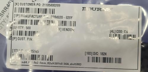 Generic (1 PCS) SRR4028-820Y Compatible with BOURNS Fixed IND 82UH 560MA 520MOHM