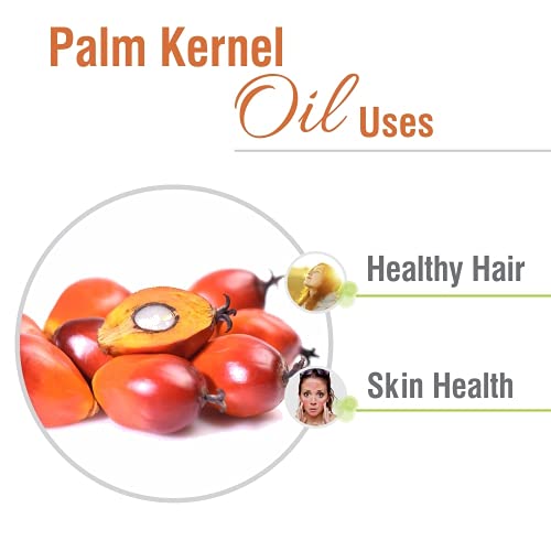 Miniatura 3 de CRYSALIS Aceite de almendra de palma (Elaeis Guineensis)  Aceite portador sin diluir 100% puro y natural estándar orgánico  Perfecto para el cuidado