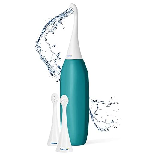 Happypo Set Bum Cleaner Original Color Menta - Botella de Agua para Higiene Íntima + Cabezales de Repuesto + Bolsa Viaje - Sustituye Toallitas y WC con Chorro - Bidé Portátil para WC de Viaje