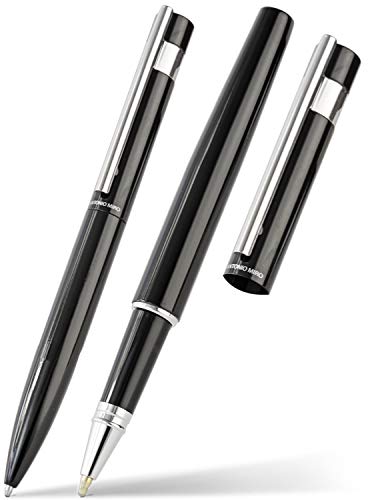 Set de Antonio Miró con bolígrafo de mecanismo giratorio y roller de capucha Cover