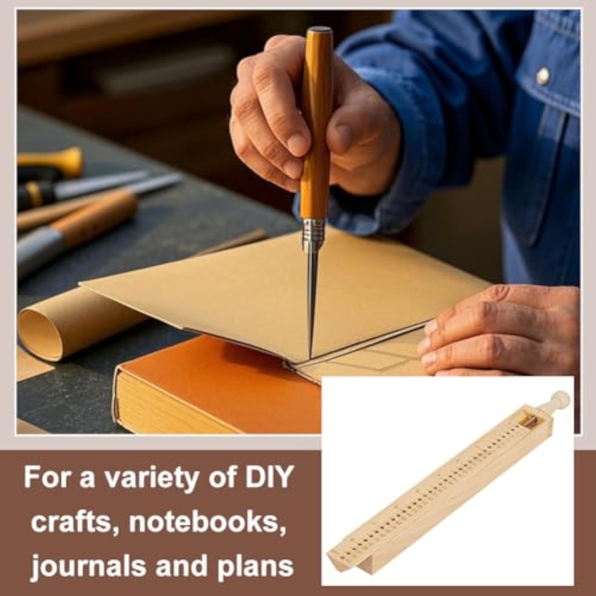 Wood Bookbinding Punching Tool Kit