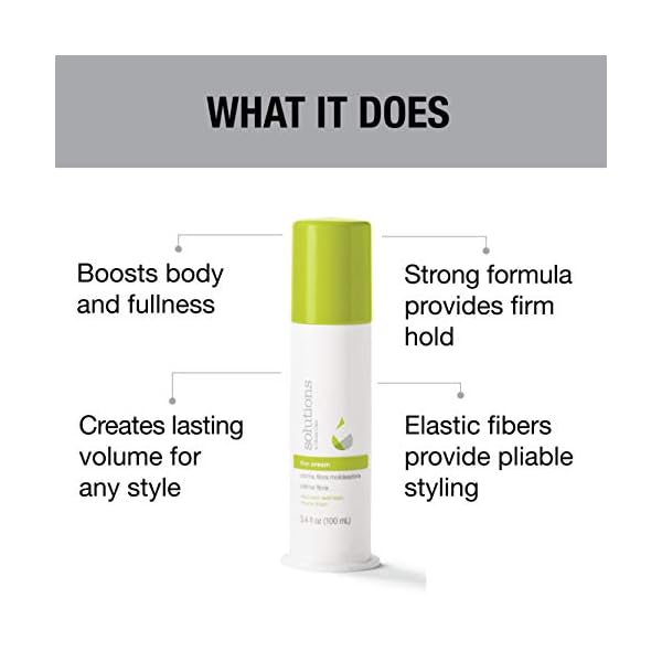 GREAT CLIPS Solutions Fiber Cream 3.4oz | Firm Hold with Pliable Styling | Create Volume and Lift | Great for Naturally Curly Hair