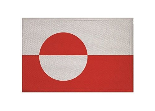 U24 Aufnäher Grönland Fahne Flagge Aufbügler Patch 9 x 6 cm