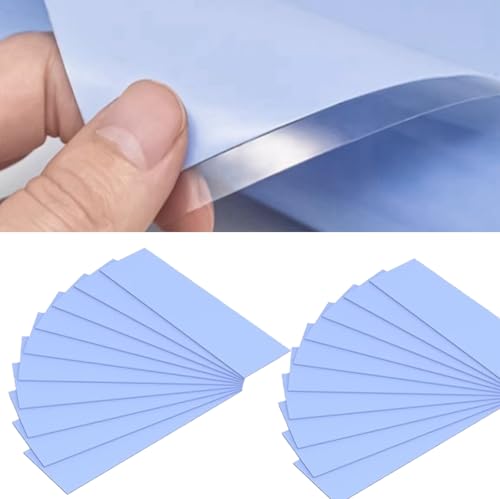 Thermal Pad, 30 Stücke Wärmeleitende Silikonpads, Silikon Thermal Pad Für CPU, 67 x 20 mm Silikon Wärmeleitpad, Dick 0,5/1/ 1,5mm, Wärmeleitend Silikon Pad Für CPU, Wärmeleitfähige Silikonkissen