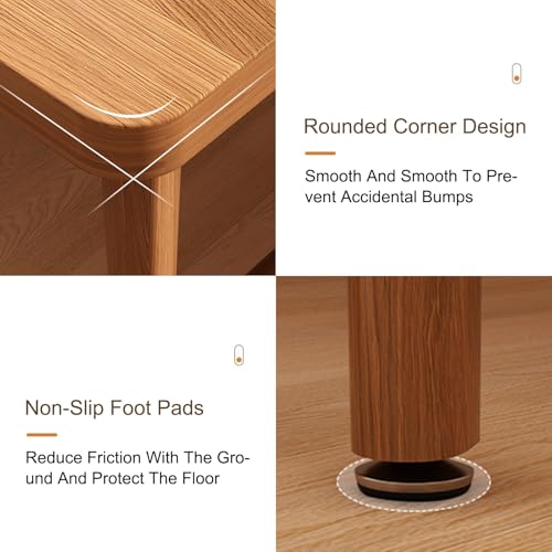 Bureau compact en bois véritable table de jeu poste travail simple - 8