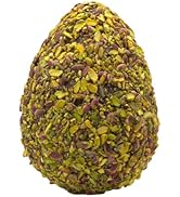 RACILIA Ambachtelijk Paasei van Pure Chocolade met Krokante Siciliaanse Pistachestukjes, 700g