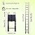 16.5FT/5M Telescoping Ladders EN131 Standards Black Multi-Purpose Telescopic Ladder Folding Loft Attic Ladder Folding Aluminum Extension Ladder for Home Building Maintenance Garden Work Access Loft
