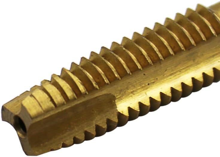 Miniatura 8 de Beeiee Tapón de punta en espiral, 5 piezas de rosca métrica revestida de titanio, tornillos de máquina de roscar brocas M3 M4 M5 M6 M8 Herramientas