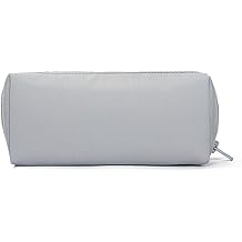 Pencil Case Bag for Pens Simple Nylon Pencil Pouch A Variety of Color Options Light gray,Nylon