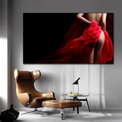Peinture d'art moderne femme nue pour créer une ambiance de chambre apaisante
