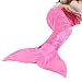 LANGRIA Glittering Flannel Mermaid Tail Blanket and Mermaid Blanket for Girls Kids Adults Super Soft Warm Lightweight in Living Room Bedroom All Seasons (60''X25'', Pink)