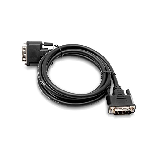 Cablesson Cable DVI a DVI Alta Velocidad, DVI-D Macho a DVI-D Macho con Conectores chapados en Oro. Single Link 19 Pines, para TV, Monitor y proyector, Resoluciones HDTV hasta 1920x1080 ? Negro, 5m.