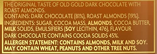 Cadbury Old Gold Roast Almond 180g, gecombineerd knapperige hele geroosterde amandelen met verrukkelijke Old Gold pure chocolade, pak van 14 - Image 5