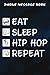 Produktbild Phone Message Book Eat Sleep Make Beats Repeat - Hip Hop Music Producer Meme: Gifts for Friends:Telephone Message Tracker; Home And Office Call Monitoring Log 110 pages size 6x9 inch,Appointment