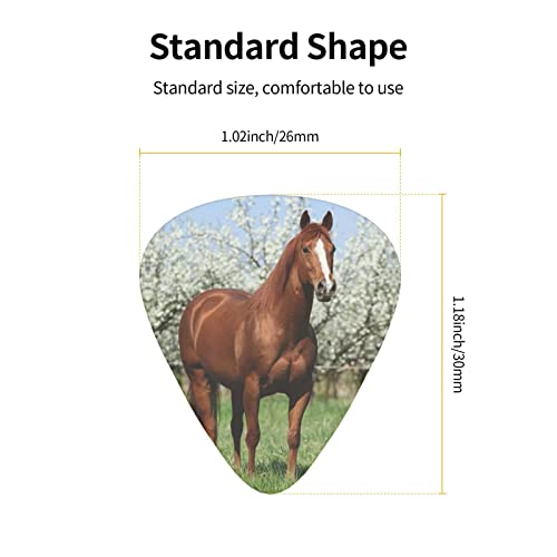 Cheval devant des arbres en fleurs médiators de guitare ensemble de 12 pièces pour guitare acoustique, guitare… - Les Beatles, Paul McCartney, John Lennon, RIngo Starr, George Harrison Cheval devant des arbres en fleurs médiators de guitare ensemble de 12 pièces pour guitare acoustique, guitare… – Image 5
