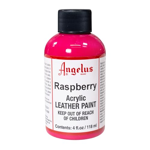 Image of Angelus Leather Paint, Raspberry, 4 ounce jar (720-04-268)
