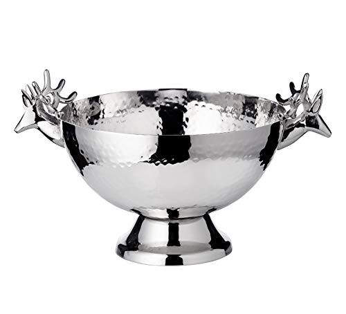 EDZARD Cuenco pequeño Ciervo L 22 cm Fuentes Decorativas, Multicolor, Único