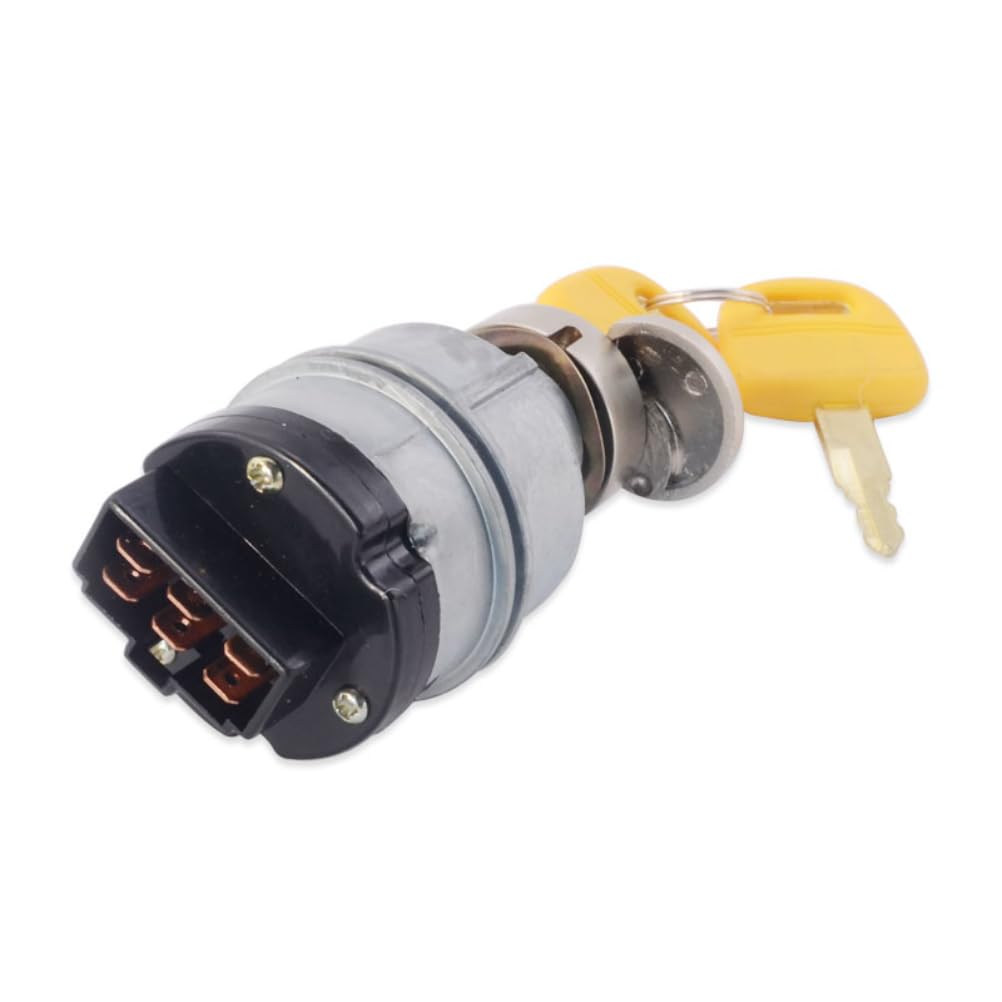 Ignition Switch 6-Wire Compatible with ZAX200 ZAX230 25591 4250350 4448303 4360297 KZ000323 Direct Fit Replacement (KZ000323)