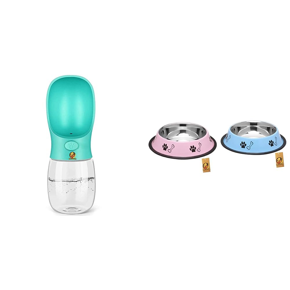 See full amazon price history chart for Foodie Puppies Dog Water Bottle(12 Oz / 350ml) & Stainless Steel Paw Bone Printed Bowl Combo- 700ml Each (Sky Blue and Baby Pink) Foodie Puppies Dog Water Bottle(12 Oz / 350ml) & Stainless Steel Paw Bone Printed Bowl Combo- 700ml Each (Sky Blue and Baby Pink) (B0CDD4368K) Amazon Price History, Amazon Price Tracker