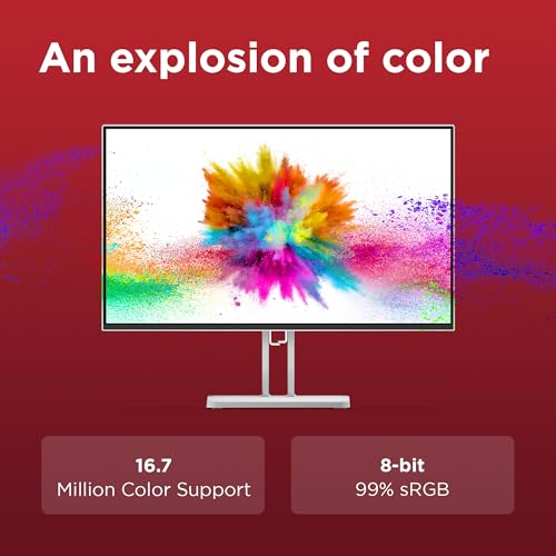 Image of Lenovo L24-4C| 24 Inch (60.96cm) Ultraslim PC Monitor, IPS, FHD 1920x1080, 144Hz, 99% sRGB, 1ms, 2x3W Speakers, HDMI, Display Port, Audio Out Port, AMD FreeSync,Eyesafe, Bezel-Less, VESA Mount, Grey
