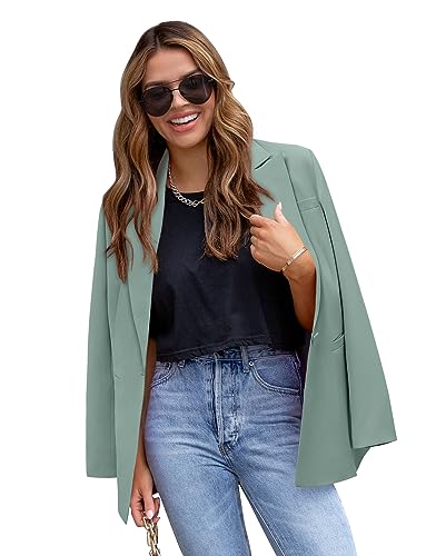CHICZONE Womens Long Sleeve Casual Blazers Open Front Lapel Button Work Office Ladie's Suits Jackets2
