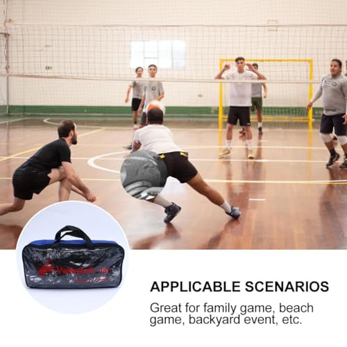 Filet de volley-ball portable en polyéthylène avec structure complète pour extérieur