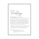 Podologe Podologin Definition, Geschenk Poster personalisiert Podologie, Geburtstagsgeschenk, Geschenk Geburtstag Weihnachten, Danke sagen, Wörterbuch, Skandinavisch