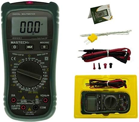 Digital Multimeter Non-Contact 2000 Counts Capacitance/Temperature Resistance Tester Detector Multitester