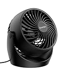 gaiatop Desk Fan, 5 Inch Portable Electric Table Desktop Air Circulator Fans, Small but Powerful with 3 Speed 360° Adjustable Tilt for Cooling Home Dorm Office Bedroom Bathroom Kitchen, Black